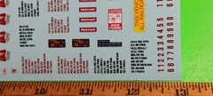 Miller Beer Semi Trailer Waterslide Decal Sheet High Life 1/25 AMT Fruehauf Van