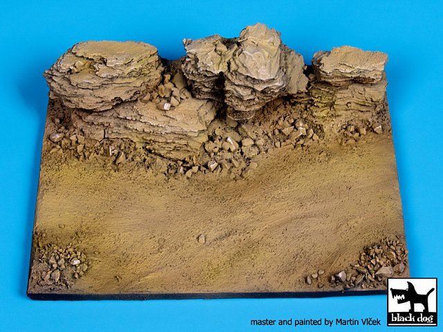 Black Dog 1/72 Crossroad Section w/Rock Formation Diorama Base (10×7.5cm) D72006