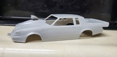1/24 scale resin 3d printed Outlaw Blown Buick GNX Regal drag body slot car