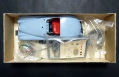 Sanwa Jaguar XK120 Export Specification Motorized Assembly Plastic Model Kit