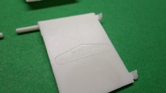 White Freightliner SD DD 1/25 mud flaps rear fenders model rig semi truck parts