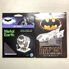 Metal Earth BATMAN The Dark Knight Bat Signal Batmobile 2 DIY Puzzles Models