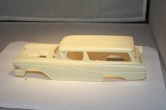 1958 Edsel Roundup 2-Door Station Wagon Model Car Resin Body 1/25 Scale