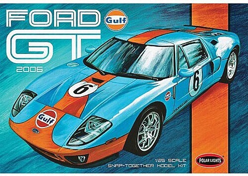 Polar-Lights 2006 Ford GT Snap Kit – Snap Tite Plastic Model Vehicle Kit – 1/25