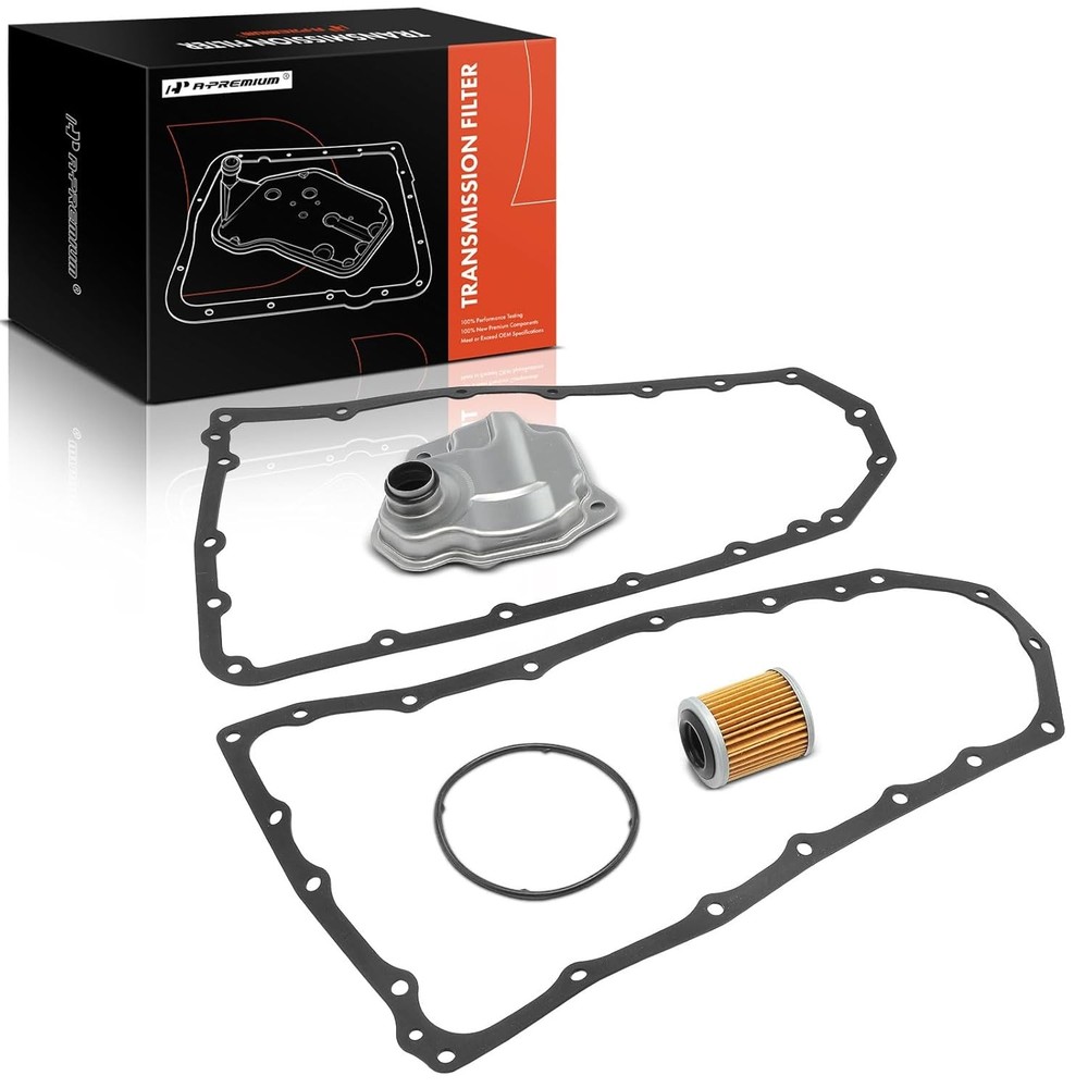 A-Premium Automatic Transmission Fluid Filter with Pan Gasket & Cooler O-Ring, C