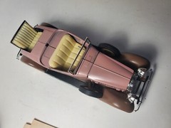 Vintage Hubley 1930 Packard Roadster 1:20 Parts Metal Model Car Kit Built Lot
