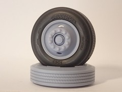 1 /25 Scale Big Rig Semi Truck 22.5″ Bridgestone R283 Steer Tires