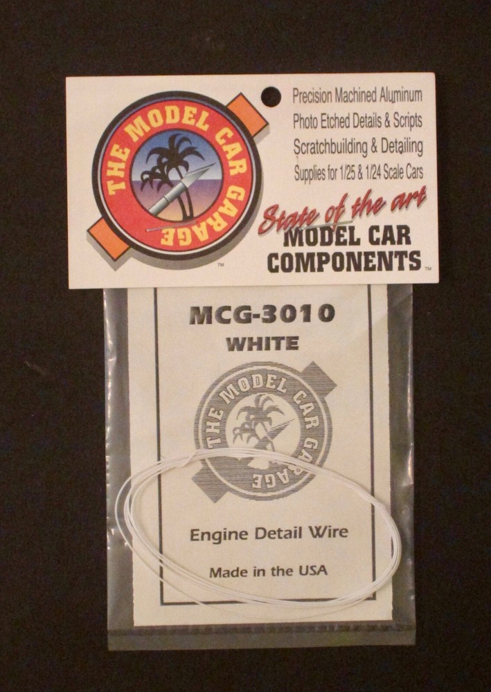 THE MODEL CAR GARAGE White Engine DetailWire MCG-3010