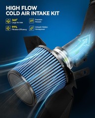 Philtop 2.75 Cold Air Intake Kit Shield Compatible Honda Civic 2016 2017 2018