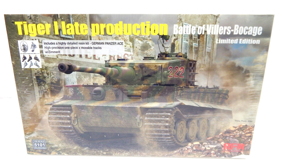 Reyfield RFM 1/35 Tiger I Late Prodcuction Tank Model Kit 5101 Limited NEW!