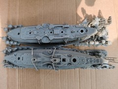 1/700 French Jaureguiberry Battleship Bouvet Battleship Unpainted 3D Printing