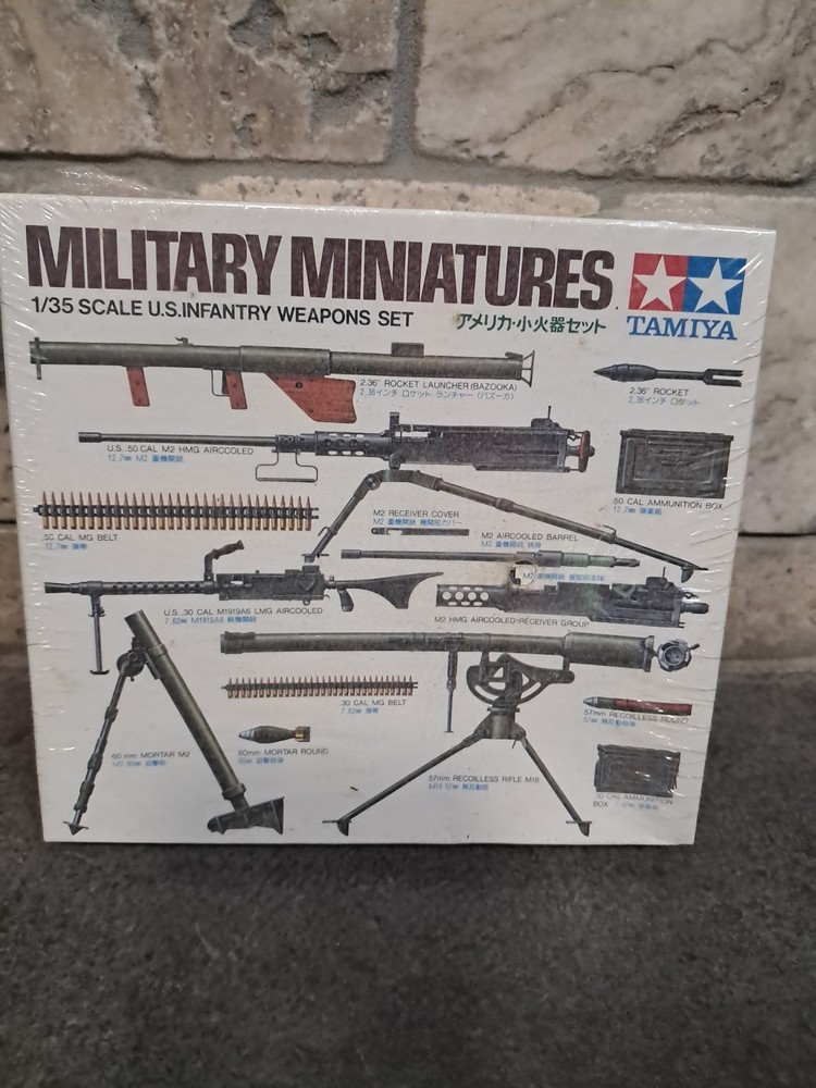 Vintage Tamiya Military Miniatures 1:35 German Infantry Weapons Set #3621 Japan