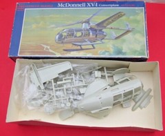 Glencoe 1/32 #05201 McDonnell XV-1 Convertiplane US Army USAF unbuilt model kit