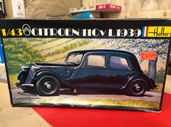 Heller 1/43 scale Citroen 11CV L 1939 model kit