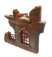 Dioramas Plus 1/35 Ruins Building Great Detail, Easy Build, Best Instructions!