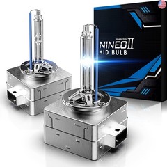NINEO D1S HID Bulbs, 10000K Dark Blue, 35W High/Low Beam Replacement 66144