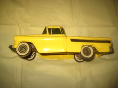 1956 Chevy Apachi Cameo Pick Up Truck Dealer Promo Model Car Yellow