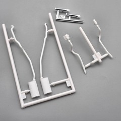 AMT 1/25 1971 71 Plymouth Duster Parts Kitbash Exhaust Mufflers Chrome Tips