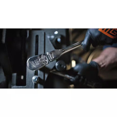 1/4 In., 3/8 In. and 1/2 In. Drive 90-Tooth Locking Flex-Head Teardrop Ratchet S