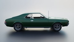 ABS Like Resin 3D Printed 1968 AMC Javelin Model in 1/25