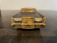 Vintage Banthrico 1969 Lincoln Continental Mark III Metal Bank Promo Car