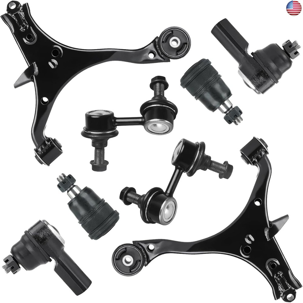 8 Pcs Front Lower Right & Left Control Arms with Ball Joints Suspension Kit