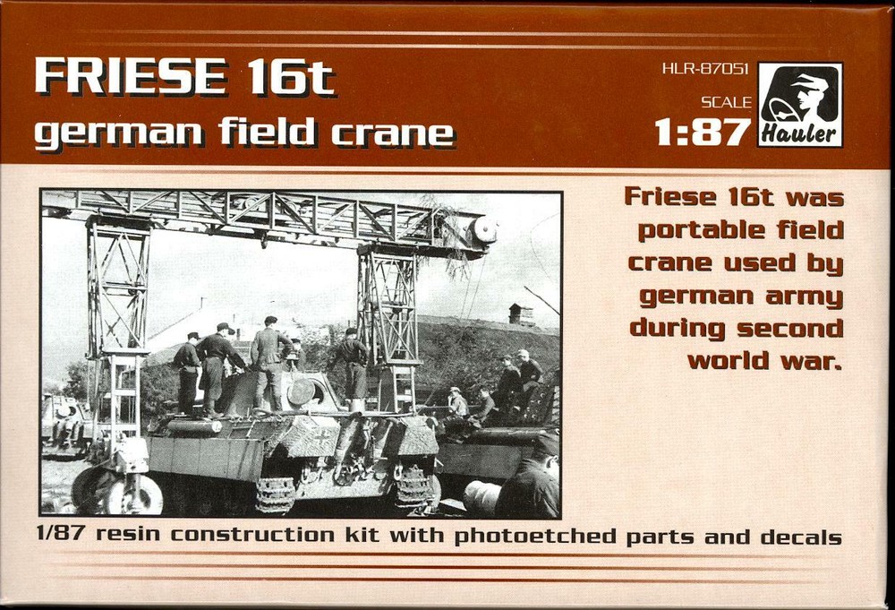 Hauler Models 1/87 FRIESE 16t GERMAN FIELD CRANE