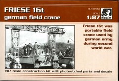 Hauler Models 1/87 FRIESE 16t GERMAN FIELD CRANE