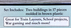 PEGASUS 1/72 Scale WW I or WW II Russian / Soviet Farm Houses Model Kit 7702 F/S