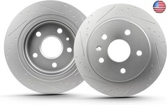 SCITOO Rear Disc Brake Rotors Kits Fit For Buick LaCrosse 2012-2016,For Buick