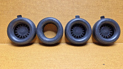 1969 Chevy Camaro Z/28 SET WIDE TIRES BIG 1/12 Scale Monogram Model Kit PARTS