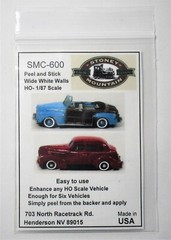 New! SMC-600 Peel & Stick Wide White Walls HO-1/87th Scale White Resin Kits