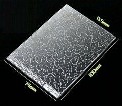Mini Camo Stencil (Masking, 2-sided) for 1/72, 1/100 Scale Models (90x50mm)