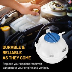 Coolant Reservoir Tank 1K0121407A Compatible with Volkswagen VW CC Passat Jetta