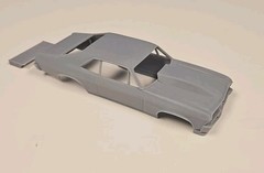 ABS-LIKE RESIN 3D PRINTED 1/25 1968 NOVA PROCHARGER BODY WITH COWL HOOD AND WING