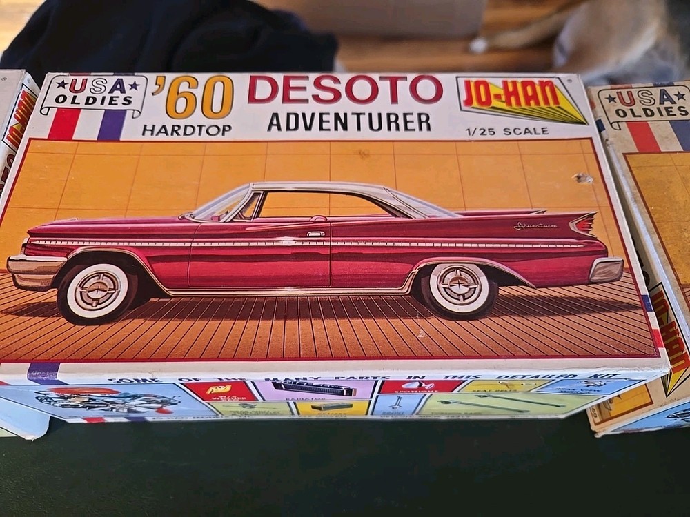 Vintage 3 Jo-Han ’60 Desoto Adventurer Hardtop 1/25 Scale Model Cars