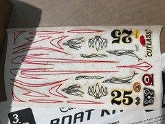 vintage AMT 159 Customizing Boat Kit Box and parts