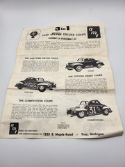 Vintage AMT Ford 1940 Ford Deluxe Coupe 3 in 1 customizing kit UNBUILT IN BOX