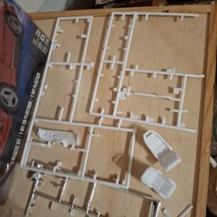 Revell Monogram Dodge Viper RT/10 1:25 Scale Model Car Kit Partially Together