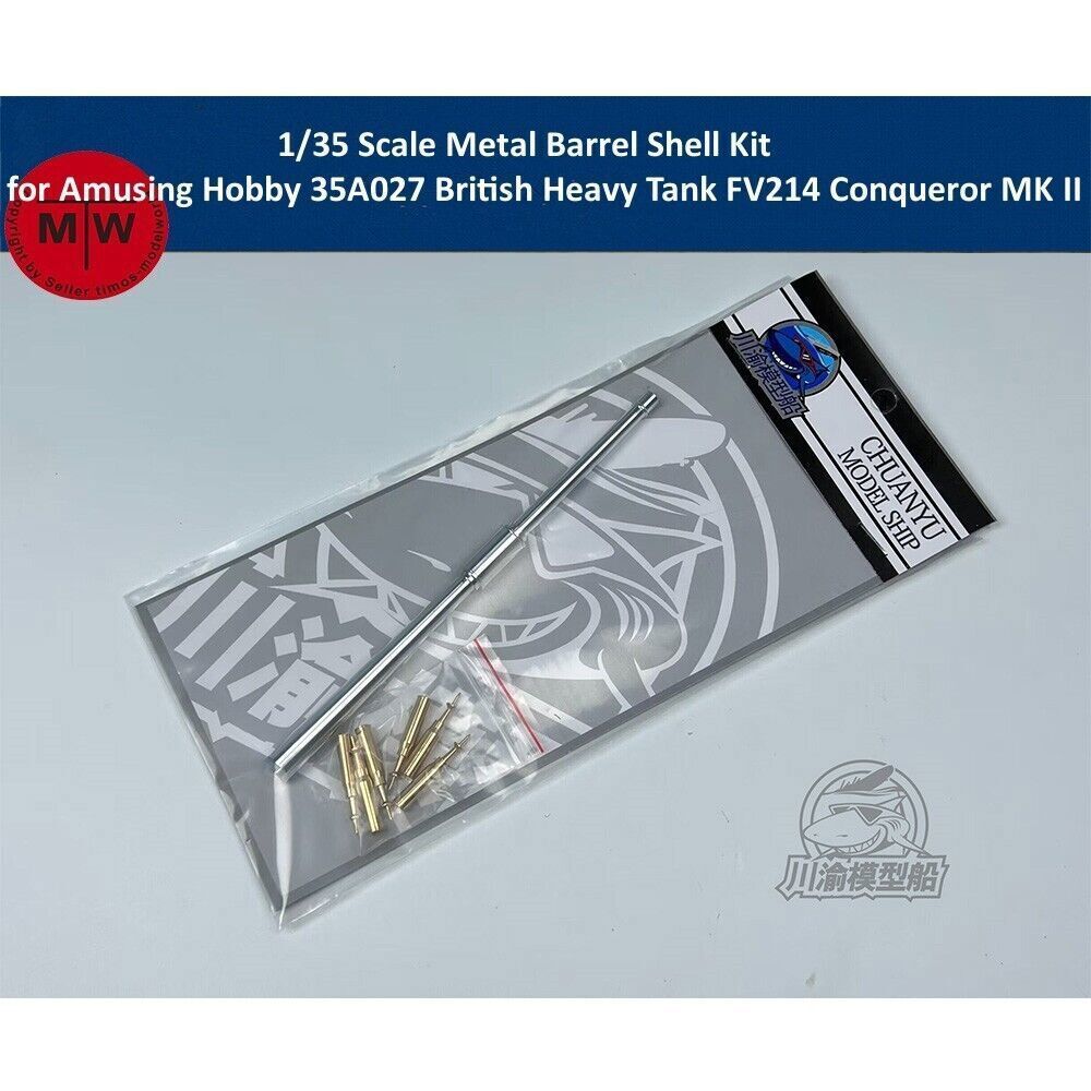 1/35 Metal Barrel for Amusing Hobby 35A027 British FV214 Conqueror MK II Tank