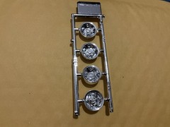 1 25 scale model parts C1500 454 Ss Stock Wheels Only