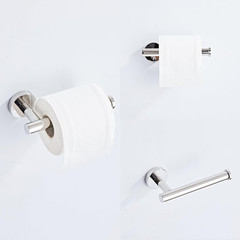 Chrome Bathroom Hardware Set 5 Piece with Towel Racks for Bathroom, SUS304 Stain