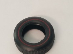 ONE * PAD PRINTED REDLINE TIRE from AMT 55 Chevrolet Cameo Truck 1:25 Model Kit