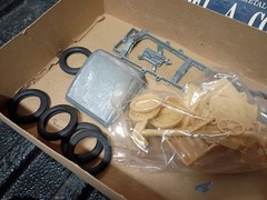 Early Hubley Metal Model A Couple Model Kit Complete