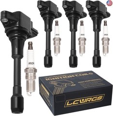Set of 4 Ignition Coil Pack and Spark Plugs Fits for 2007 2008 2009 2010 2011