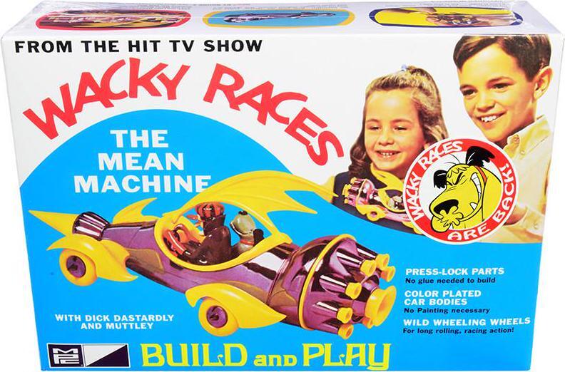 The Mean Machine w/ Dick Dastardly and Muttley Figurines Wacky Races TV 1/25 MPC