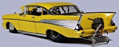 57 Chevy55Chevrolet1957Race Car1:24Dragster1955Built12Metal Model18Carousel YL