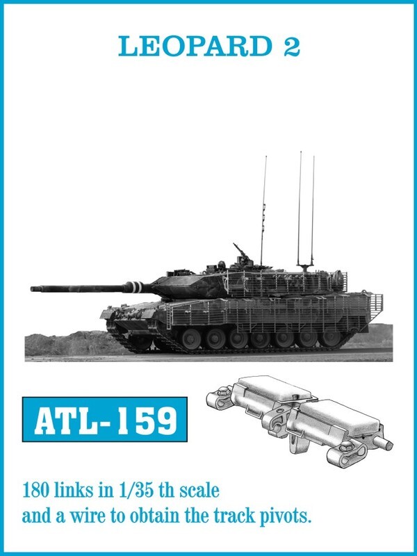 Friulmodel 1/35 Leopard 2 Metal Tracks (180 links)