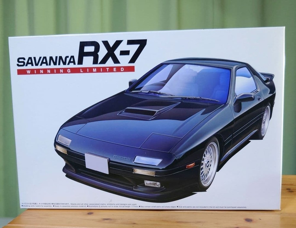 Aoshima SAVANNA RX7 Std 1/24 Plastic Model Kit Unassembled Japan Import