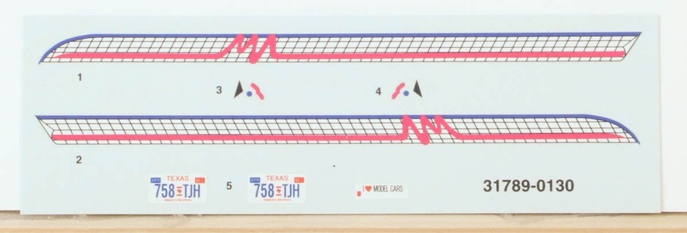 Model kit Decal Sheet Nova unused P6